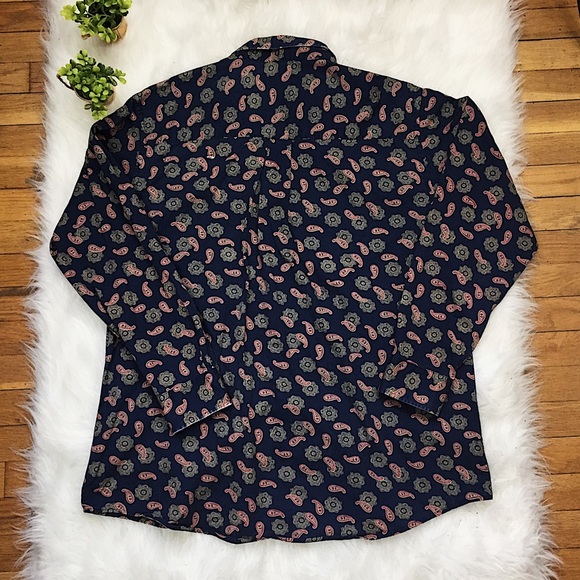 Vintage Button Don Shirt Paisley Links Edition EUC - Picture 4 of 4